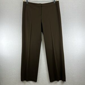 Lafayette 148 New York Women’s Dress Pants Sz 10 Brown Wool/Spandex Like New